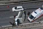2 tır ve 1 kamyonetin karıştığı kazada 1 kişi yaralandı