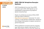 2025 YKS ek yerleştirme sonuçları açıklandı