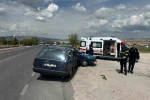 4 kişinin yaralandığı kaza güvenlik kameralarına yansıdı 