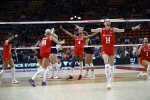 A Milli Kadın Voleybol Takımı final için sahada 
