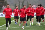 A Milli Takım, Romanya maçı hazırlıklarını sürdürdü 
