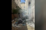 Adana’da polis ekiplerinin müdahalesi yangının büyümesini önledi 