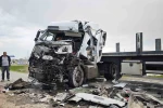 Ahlat’ta iki tır çarpıştı: 1 yaralı 