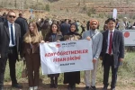 Aksaray’da aday öğretmenler fidanları toprakla buluşturdu