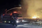 Aksaray’da boş arazideki ot yangını korkuttu 