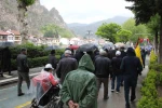 Amasya’da yağmur altında 1 Mayıs yürüyüşü 
