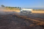 Anız yangını makilik alana sırçadan söndürüldü