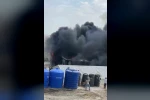 Ankara’da şantiyede konteyner yangını 