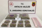 Antalya’da 5 kilogram skunk esrar maddesi ele geçirildi