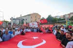 Arnavutköy’de 15 Temmuz’un 10’uncu yılı dolayısıyla yürüyüş korteji düzenlendi 