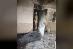Arsuz’da evin depo bölümünde çıkan yangın söndürüldü 