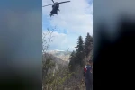 Artvin’de yaylada düşerek yaralanan vatandaş helikopterle kurtarıldı 