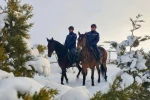 Atlı jandarmadan kış nöbeti: Zorlu hava şartlarında güvenlik devam ediyor 