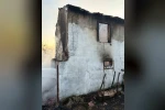 Bağ evinde çıkan yangın tarım makinelerini de kül etti 
