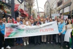 Bağcılar’da "Nehirden Denize Özgür Filistin" yürüyüşü 
