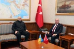 Bakan Güler, Ukrayna Milli Güvenlik ve Savunma Konseyi Sekreteri Umerov ile bir araya geldi 