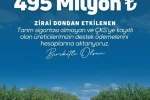Bakan Yumaklı: "Üreticilerimize toplamda 20 milyar 423 milyon lira zirai don destek ödemesi gerçekleştirdik" 
