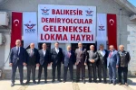 Balıkesir TCDD çalışanlarından geleneksel lokma hayrı 
