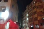 Balkondaki bisiklet bataryası aşırı ısınınca patladı