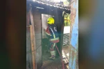 Bandırma’da damda çıkan yangın korkuttu