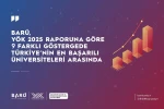 BARÜ, 9 farklı göstergede Türkiye’nin en başarılı üniversiteleri arasında 