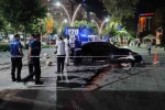 Batman’da kontrolden çıkan otomobil aydınlatma direğine çarptı