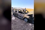 Batman’da seyir halindeki hafif ticari araç yandı