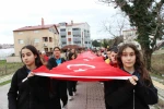 Bayrak Sevgisi Haftasında coşkulu yürüyüş