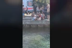 Bebek sahilinde boğulma tehlikesi: Vatandaşlar kurtardı 