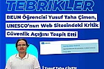 BEUN öğrencisi UNESCO’nun kritik güvenlik açığını tespit etti 