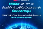 BEUN’dan THE 2026 Yılı Disiplinler Arası Bilim Sıralaması’nda Önemli Bir Başarı