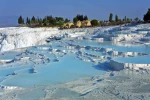 Beyaz cennet Pamukkale için karanlık tablo