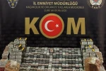 Bilecik’te 22 bin 400 makaron ele geçirildi 