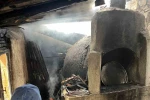 Bilecik’te fırın ve kiler olarak kullanılan alanda yangın 