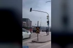 Bir adım hayat kurtardı… Kırmızı ışıkta yola atladı, facia teğet geçti 
