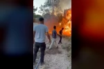 Birecik’te korkutan yangın