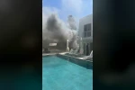 Bodrum’da otel avlusunda çıkan yangın söndürüldü