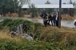 Bolu’da otomobil sulama kanalına uçtu: 1 yaralı