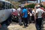 Bozdoğan’da işçi servisi ile otomobil çarpıştı:3 yaralı 