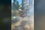 Burdur’da çıkan ot yangınında 2 dönümlük alan zarar gördü 