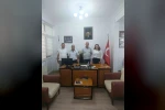 Burhaniye’de Sağlık Müdürü Akbey, Esnaf Odasını ziyaret etti