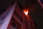 Bursa’da 6 katlı binada yangın paniği 