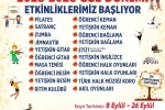 Büyükşehir’de Güz Dönemi Etkinlikleri kayıtları başladı 