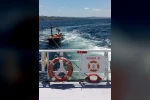 Çanakkale Boğazı’nda sürüklenen tekne kurtarıldı 