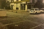 Çanakkale’de dolu yağışı etkili oldu 