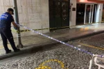 Çatıdan kopan beton parçaları korkuttu