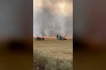 Çorum’da çıkan anız yangınında 2 bin dönüm alan küle döndü