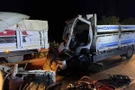 Çorum’da kamyon tıra çarptı: Araçta sıkışan sürücü ağır yaralandı 