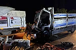Çorum’da tırla çarpışan kamyonun sürücüsü hayatını kaybetti 