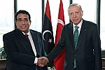 Cumhurbaşkanı Erdoğan, Libya Başkanlık Konseyi Başkanı El-Menfi ile görüştü